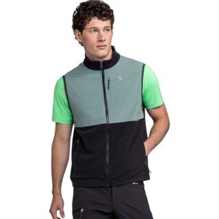 Kamizelka turystyczna Schöffel Fleece Vt Style Ash (2-kierunkowy stretch, szybkoschnąca) czarna/szara męska