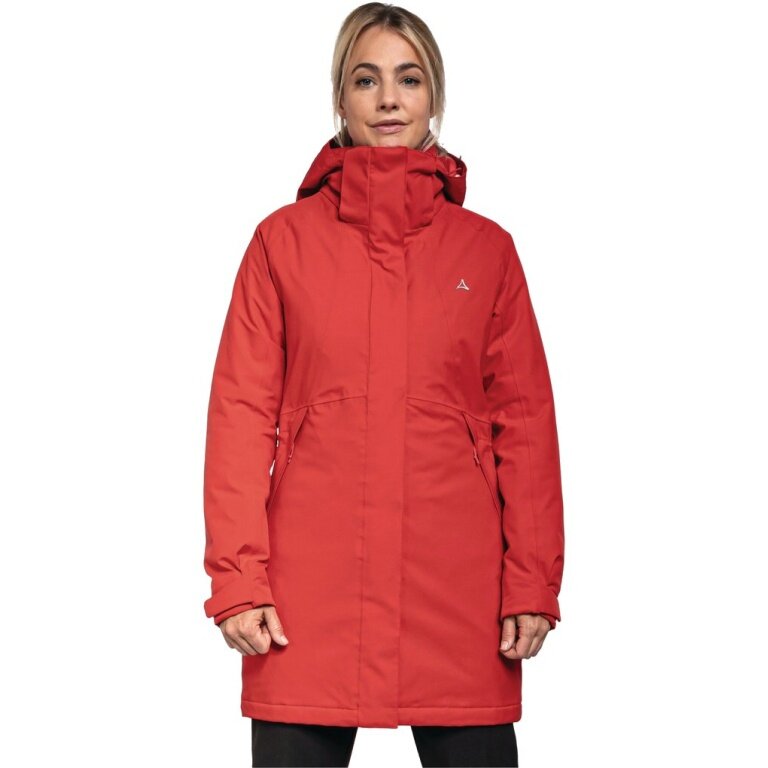 Schöffel Kurtka zimowa ocieplana Bastianisee (4-kierunkowy stretch, wodoodporna, oddychająca) czerwona damska