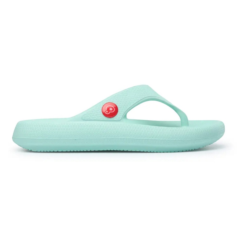 Sznurowane klapki Flip Flop aquablau dla kobiet