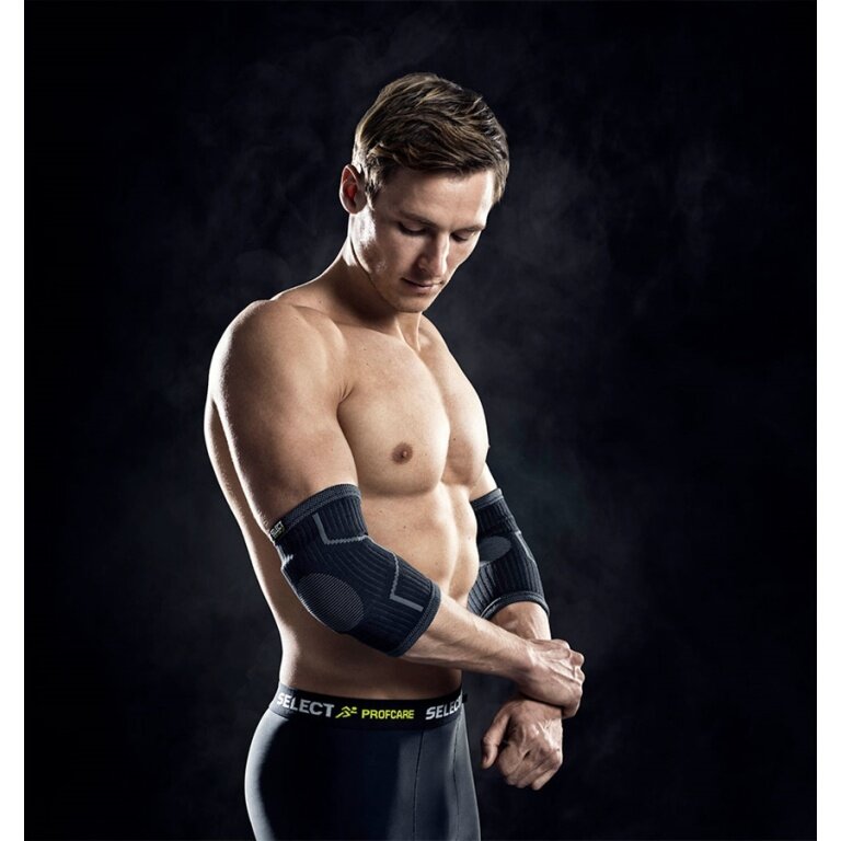 Wybierz elastyczny bandaż na łokieć z wyściółką 2.0 czarny - 2 sztuki