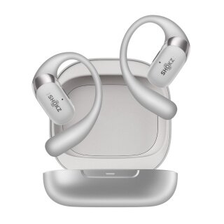 Słuchawki Shokz OpenFit 2+ (P55 wodoodporność, 11 godzin czasu odtwarzania) szare