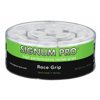Signum Pro Overgrip Race 0.6mm biały 30 sztuk w pudełku