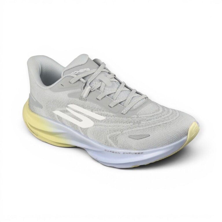 Skechers buty biegowe Aero Spark szare/żółte/białe damskie