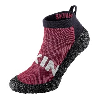 Skinners Barfusschuhsocke Essentials 2.0 Mid-Cut Grape (ochrona, komfort na każdej nawierzchni) bordowy damski