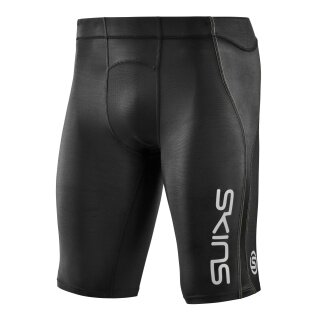 Skins Spodnie Funkcyjne 3-Series Half Tight 400 Krótkie (obcisłe) czarne/żółte Mężczyźni