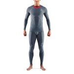 Skins Funkcjonalna bielizna termoaktywna z długim rękawem 3-Series (dopasowana) w kolorze węgorzowym dla mężczyzn