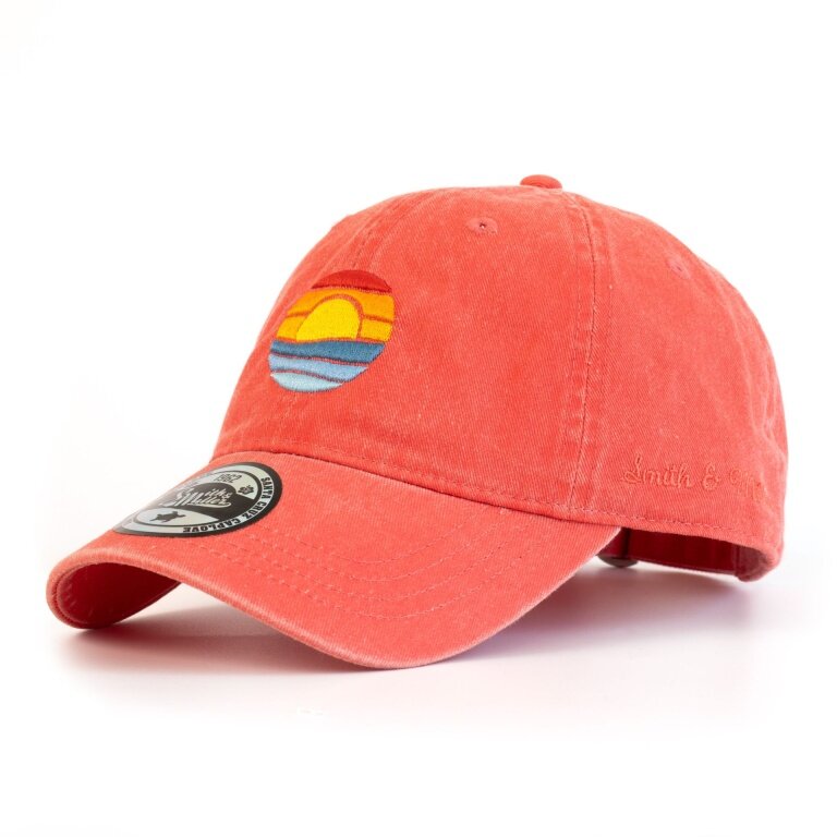 Czapka Smith&Miller Basecap Sunset Niestrukturalna w kolorze koralowym - 1 sztuka