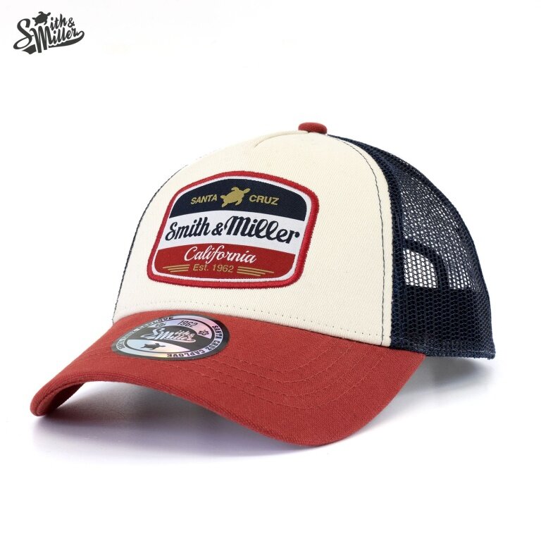 Czapka Smith&Miller Basecap Vicent Trucker czerwona/beżowa - 1 sztuka