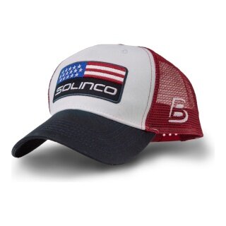 Czapka Solinco Basecap Trucker Cap USA czerwona/biała/granatowa - 1 sztuka