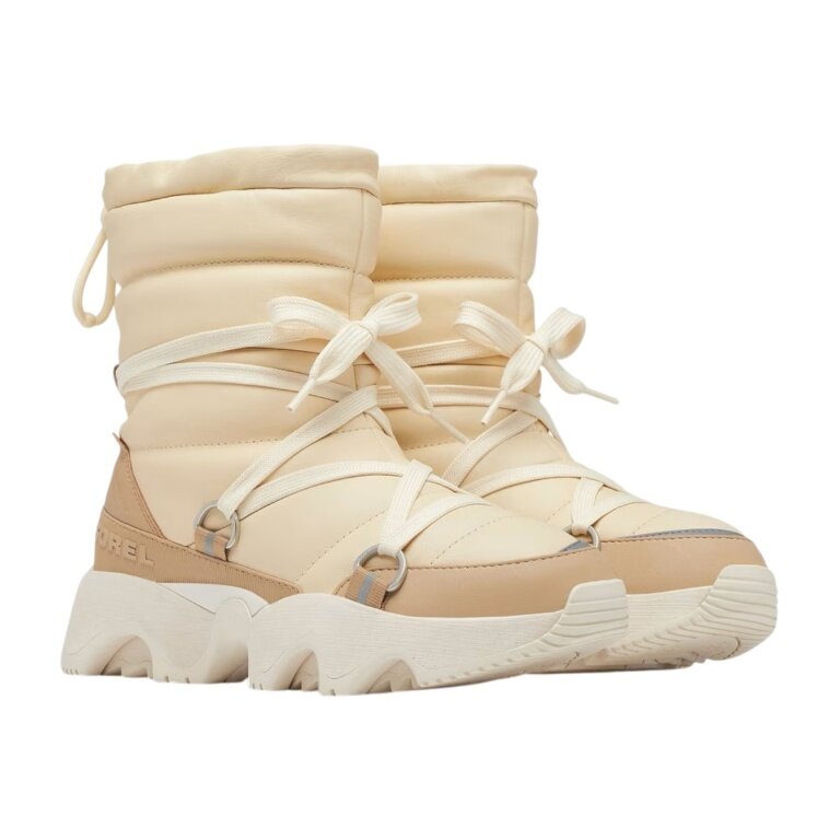 Sorel zimowe buty Kinetic Impaxt NXT Mid Boot WP (wodoodporne) kremowe białe damskie