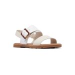 Sorel Sandale Ella III Slingback (skóra) chalk/gum Damskie
