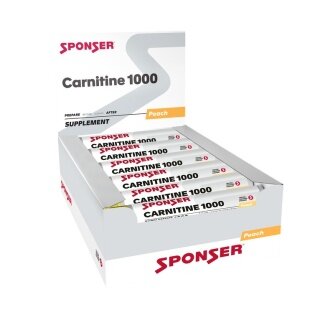 Sponser Karnityna 1000 Ampułka (wspiera metabolizm kwasów tłuszczowych i funkcję mięśni) 30x25ml Pudełko