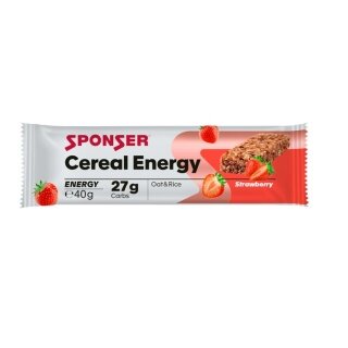 Sponser Energy-Bar Energy Cereal (smaczny batonik zbożowy) Truskawka 20x40g Box