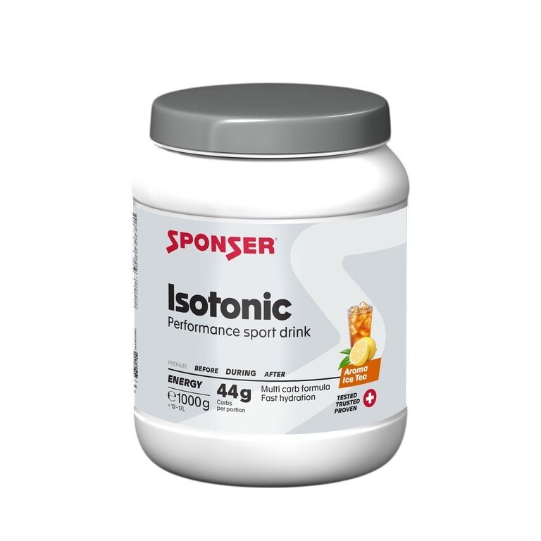 Sponser Energy Izotoniczny Napój Sportowy (izotoniczny napój orzeźwiający o owocowym smaku) Herbata Mrożona 1000g Puszka