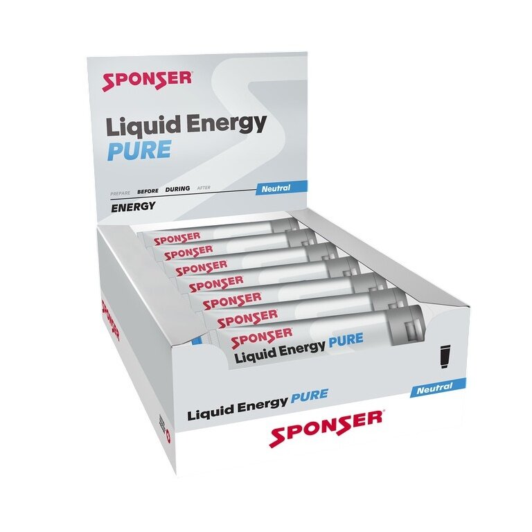 Sponser Energy Liquid Pure (wysokiej jakości formuła węglowodanowa) 18x70g Box