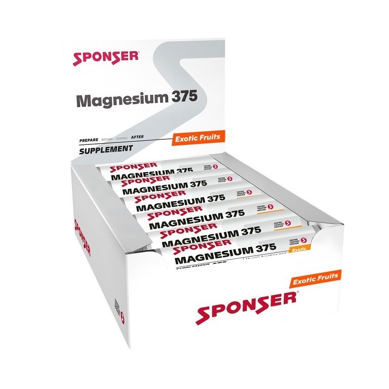 Sponser Magnez 375 Ampułka (dla funkcji mięśni, równowagi elektrolitowej i metabolizmu energetycznego) 30x25ml Pudełko