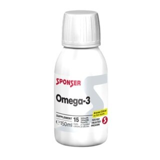 Sponser Omega-3 Plus (wysokodawkowany olej rybny Omega 3 plus witamina D3) Cytrus 150ml butelka