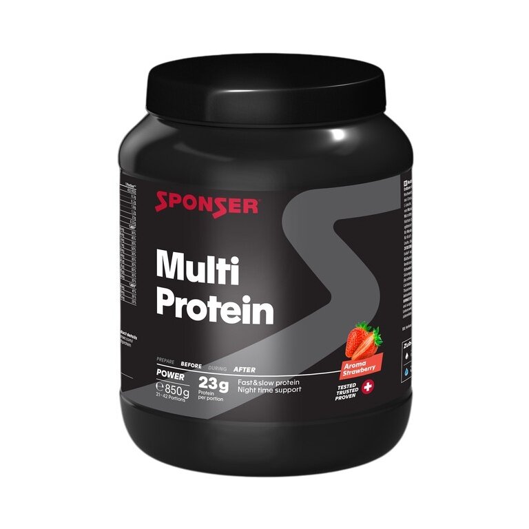 Sponser Power Multi Protein CFF (Białko wieloskładnikowe) Truskawka 850g Puszka