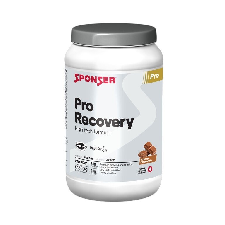 Sponser Pro Recovery Shake (Shake regeneracyjny białkowo-węglowodanowy, 44–50% zawartości białka) Czekolada 800g puszka
