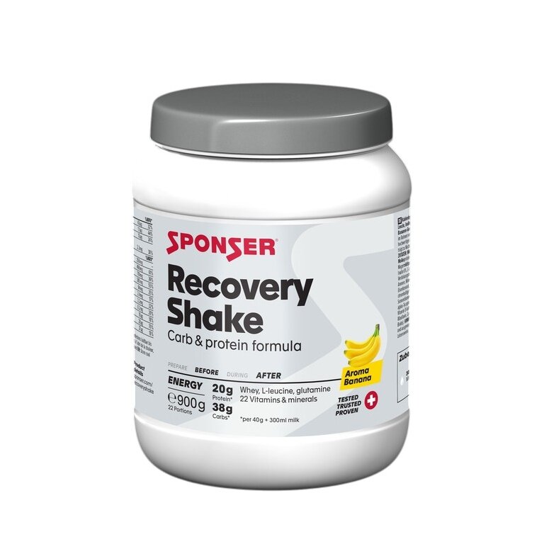Sponser Recovery Shake (All in One - Węglowodanowo-Białkowy Shake Regeneracyjny) Banan 900g Puszka