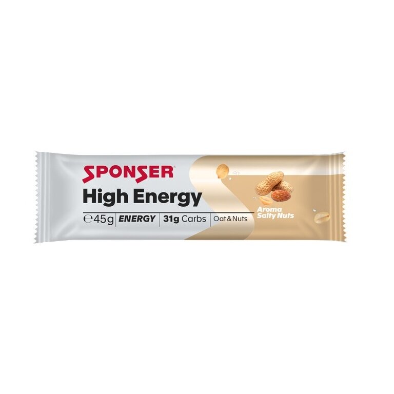 Sponser Baton Wysokiej Energii (wysoka gęstość energetyczna, optymalna tolerancja) Słoneczne Orzechy - Zwycięzca testów - 30x45g Pudełko