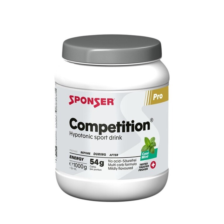 Sponser Napój sportowy Energy Competition (bezkwasowy, hipotonowy, miętowy z działaniem chłodzącym) Ekstrakt miętowy 1000g puszka