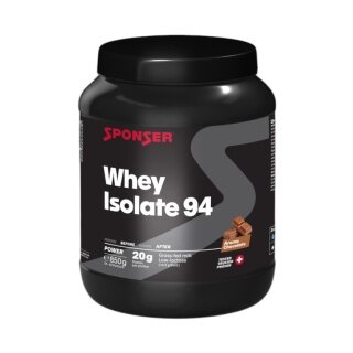Sponser Whey Isolate 94 Proszek białkowy (czyste izolaty białka serwatkowego CFM, maks. zawartość białka, bez laktozy) Czekolada 850g puszka