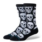 Stance Tagessocke Crew Static Skull (Czaszka) czarna - 1 para