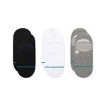 Stance Skarpetki No Show Icon czarne/białe/szare - 3 pary