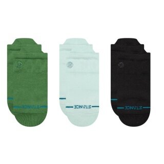 Stance Tagessocke Sneaker Low Tab Ikona jasnoniebieski/zielony/czarny - 3 pary