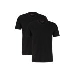 STRELLSON T-shirt V-Neck (2-pack) czarny męski - 2 sztuki