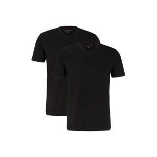 STRELLSON T-shirt V-Neck (2-pack) czarny męski - 2 sztuki