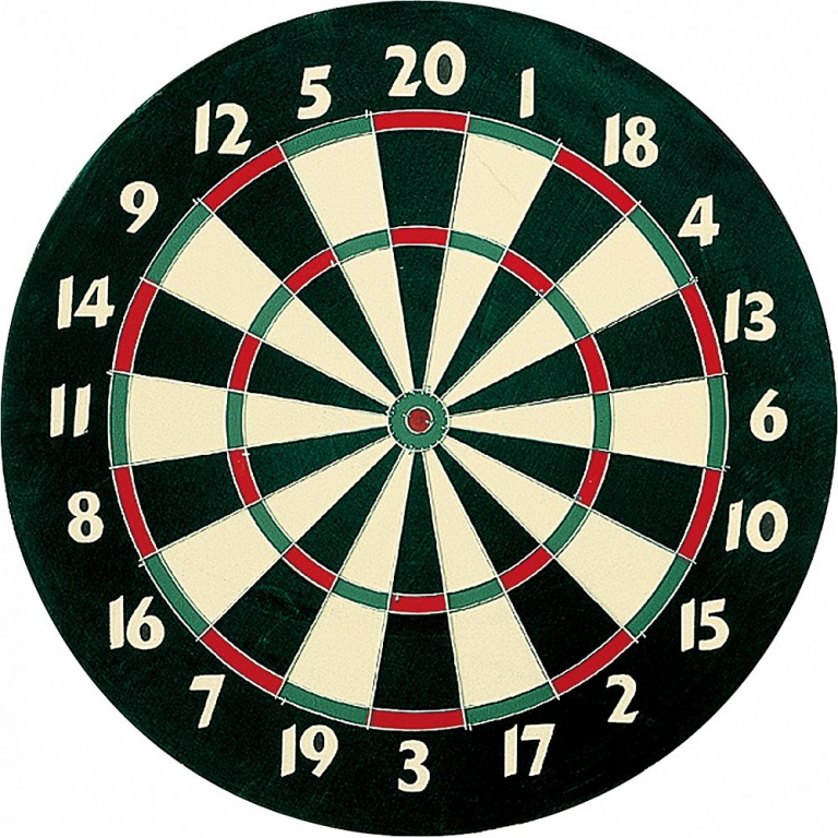 Sunflex Tarcza do Darta Deluxe z 6 Dartami (Tarcza do Darta z papieru w rozmiarze turniejowym)