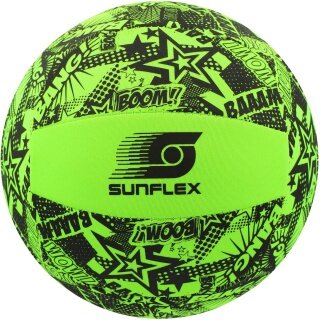 Sunflex Volleyball Plażowy i Funball Neopren (Rozmiar 5) Funky Boom zielony - 1 piłka
