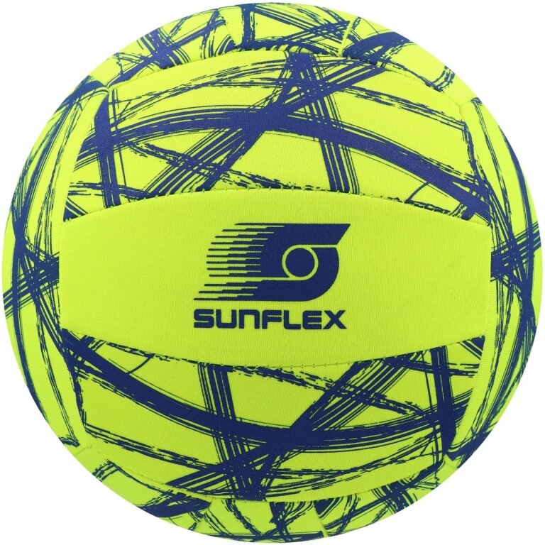 Sunflex Volleyball Beach i Funball Neopren (Rozmiar 5) Funky Crossed żółty - 1 piłka