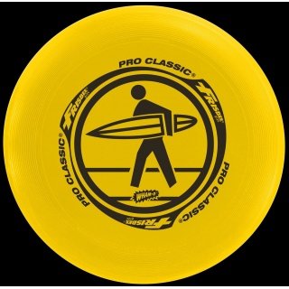 Sunflex Frisbee Pro Classic żółty 1 sztuka - idealny na plażę/łąkę -