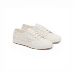Superga Sneakers Pizzo Macrame 2750 białe damskie