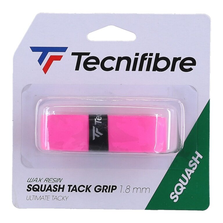 Tecnifibre Squash Tacky Grip Basisband (klejący uchwyt z woskiem) różowy - 1 sztuka