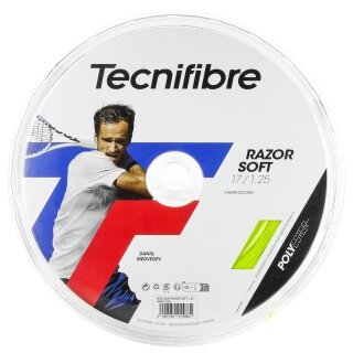 Tecnifibre struna tenisowa Razor Soft (trwałość + uniwersalność) limonkowa 200m rolka