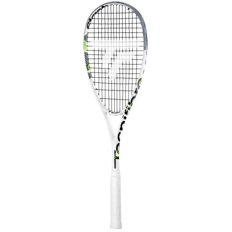 Tecnifibre rakieta do squasha Slash 135g/zrównoważona biała - naciągnięta -