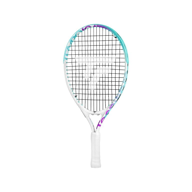 Tecnifibre dziecięca rakieta tenisowa Tempo Iga 19in/166g (2-4 lata) 2025 biała/fioletowa - naciągnięta -