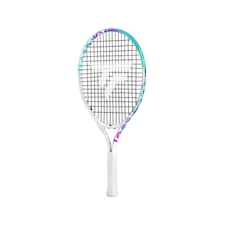 Tecnifibre dziecięca rakieta tenisowa Tempo Iga 21in/185g (4-7 lat) 2025 biała/fioletowa - naciągnięta -