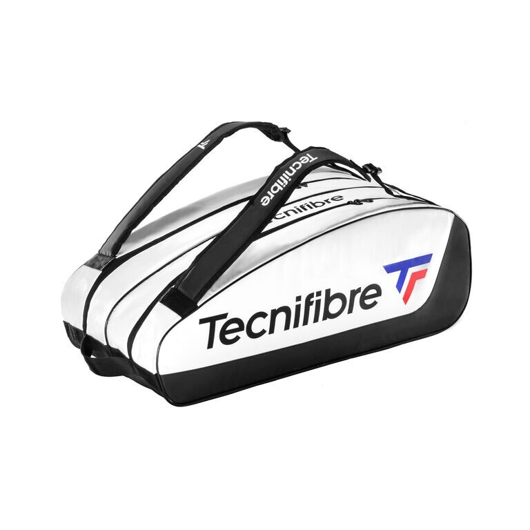 Torba tenisowa Tecnifibre Tour Endurance (torba na rakiety, 2 główne komory) biała 12-rakietowa