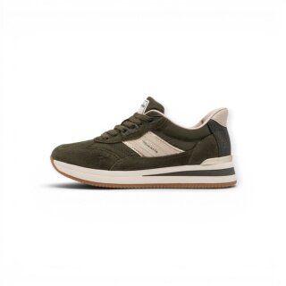 Sneakers Tamaris (skóra/tekstylia/synteza) 8-83703-47 ciemnozielone damskie