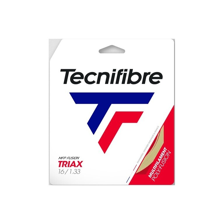Tecnifibre Sznur tenisowy Triax (czucie gry + ochrona ramion) naturalny 12m zestaw