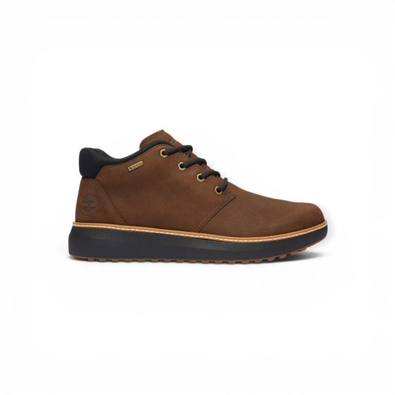 Timberland codzienna obuwie podróżne Hudson Road MID Chukka Boot GTX (skóra premium, wodoodporne) ciemnobrązowe męskie