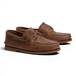 Timberland Buty żeglarskie Classic 2-Eye Boat (Premium skóra) brązowe męskie