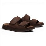 Sandały Timberland Casco Cove Slide (skóra premium) ciemnobrązowe męskie