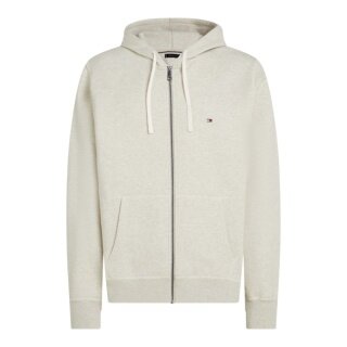 Tommy Hilfiger bluza z kapturem Full Zip Fleece (mieszanka bawełny) o kolorze owsianki mlecznej dla mężczyzn