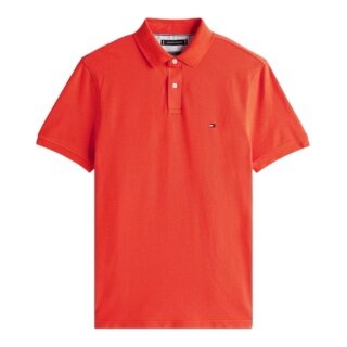 Polo sportowe Tommy Hilfiger 1985 Regular Fit Pique (bawełna) pomarańczowo-czerwone męskie